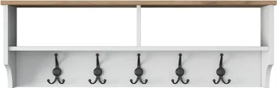 Produktbild von CALICOSY - Garderobe mit 2 Fächern und 5 Haken L120 cm - BROOKE