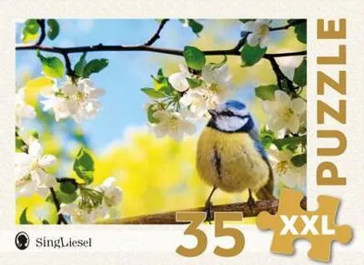 Image de Le puzzle SingLiesel pour les personnes atteintes de démence : la mésange bleue au printemps