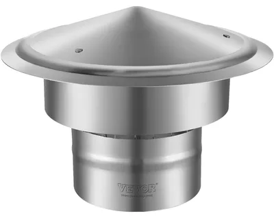 Obrázok produktu pre VEVOR komínový kryt z nehrdzavejúcej ocele 304 komínová kapota 300x300x220mm komínový kryt dažďová kapota komínová kapota Φ150 mm priemer dosky komínová kapota kompatibilná s rôznymi typmi komínov