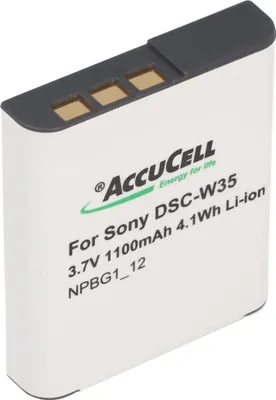 Produktbild von AccuCell Akku passend für Sony NP-BG1 Akku DSC-WX1, CYBER-SHOT DSC-W300 und