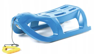 Produktbild von Kinderschlitten Schlitten Kunststoff Rodelschlitten Metallkufe; Blau
