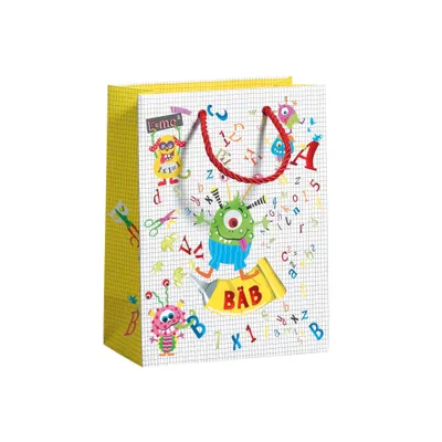 Produktbild von Geschenktasche "ABC Monster" klein, 22,5x17x9,2 cm