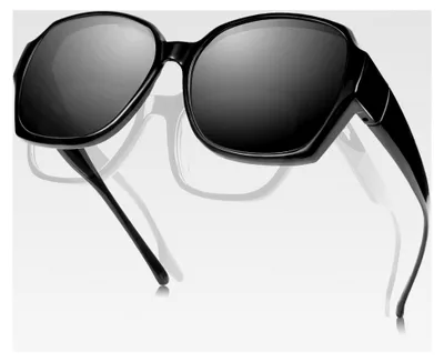 Produktbild von Überzieh Sonnenbrille für Herren und Damen, Überbrille für Brillenträger, polarisiert, UV400
