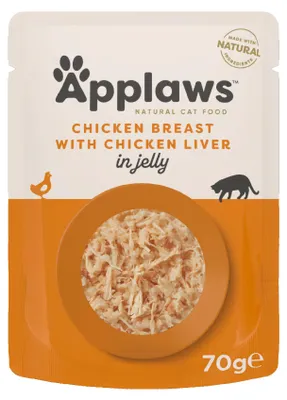 Immagine prodotto di Applaws Pollo e fegato di pollo in gelatina 70gx16