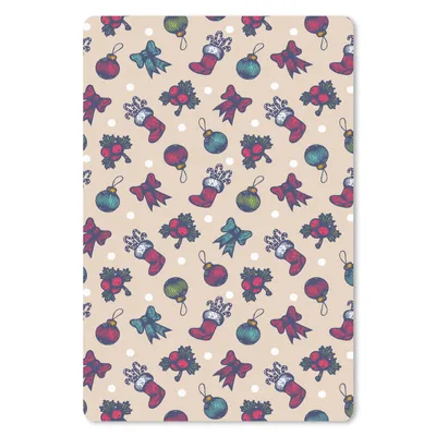 Produktbild von MuchoWow® Mauspad Mousepad Schnittmuster - Weihnachten - Schleife 18x27 cm - Mousepads - Maus Mat - Pad - Mausunterlage