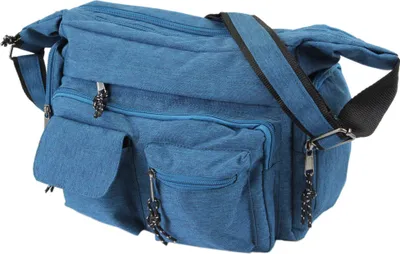 Produktbild von irisaa Umhängetasche Damen, Canvas Multifunkionale Schultertasche, Casual Handtasche mit vielen fächern für Schule Shopping Arbeit, Uni