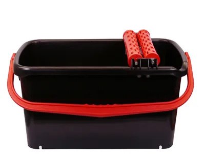 Produktbild von HaWe 4009.0 Wascheimer"Profi" 23 L mit 2 Waschrollen, schwarz