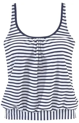 Produktbild von VENICE BEACH Oversize-Tankini-Top 22669 white-navy-s 44