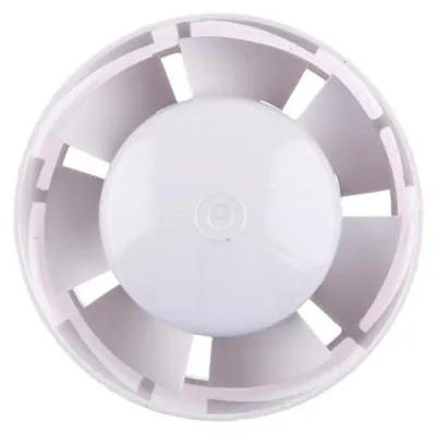 Productafbeelding van Roerluchtventilator - Diameter 100 mm - Geschikt voor ventilatiesystemen - Montage in kanalen - Voor afvoer- en toevoerlucht - Badkamer, keuken, kelder