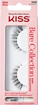 Image de KISS | Cils artificiels Bare Collection 03C - Bande super fine - 1 paire - Aspect naturel, confortable à porter