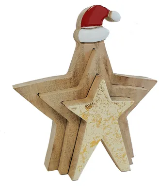 Image de décoration 3D - Étoile avec bonnet de Noël
