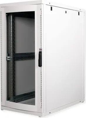 Produktbild von ROLINE Serverschrank 48,26cm 19Zoll 26 HE 600x1000 BxT grau Plexiglas