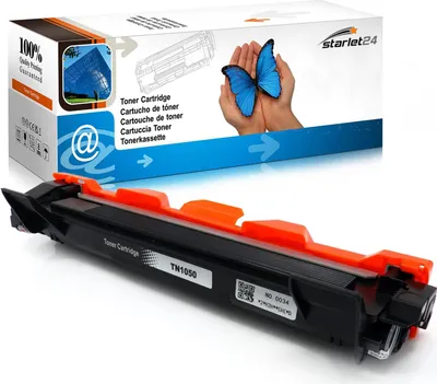 A toner cartridge and its packaging are displayed against a white background.