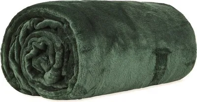 Immagine prodotto di V&L comfortlifestyle - Coperta in pile - Plaid in pile - 150 x 200 - 280 g/m² - Verde militare