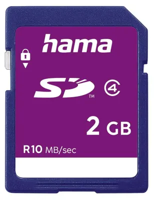 Produktbild von Hama HighSpeed SecureDigital Card 2 GB, 2 GB, SD