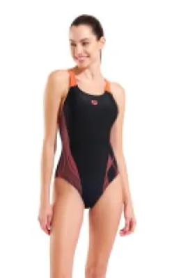 Imagen del producto de ARENA AF010262-553 DUOGRAF, traje de baño para mujer, color coral, talla 38