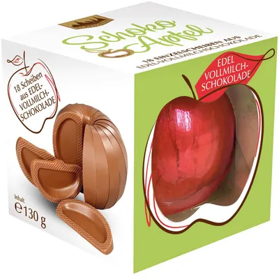 Produktbild von Argenta Schoko Apfel Edel-Vollmilchschokolade 130g