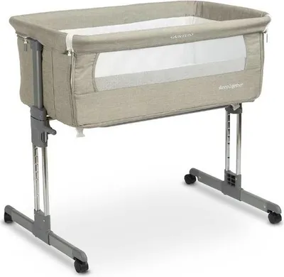 Produktbild von CARETERO Beistellbett Baby Babybett ab 6 Monaten bis 9 kg - Matratze - Grau
