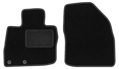 Produktbild von Velours-Fußmatten Vorne für Honda Civic VIII 2006-2012 (Schrägheck) – 2-tlg, Schwarz, passgenau – Wielganizator LUX
