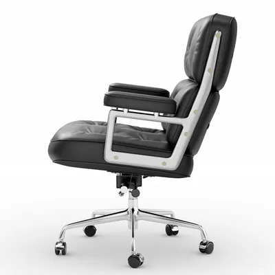 Obrázek produktu pro Kancelářská židle z pravé kůže, ergonomická s nastavitelnou opěradlem a podloketníky