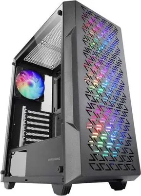 Zdjęcie produktu dla Mars Gaming MCGEO, Midi Tower, PC, Czarny, ATX, micro ATX, Mini-ITX, Siatka, SGCC (stal ocynkowana ogniowo), Szkło hartowane, Gaming