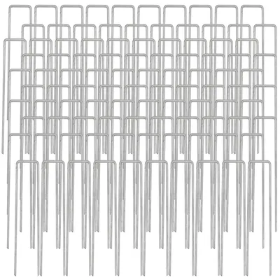 Productafbeelding van Aardankers, U-vormig, 100 stuks, 150 mm, diameter 3 mm, verzinkt staal