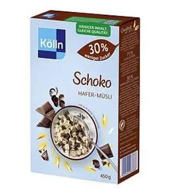 Produktbild von Kölln Schoko Hafer-Müsli 30 % weniger Zucker (450 g)