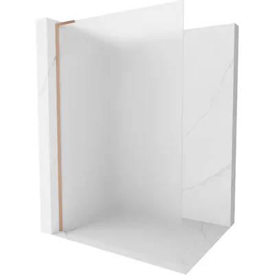 Produktbild von Mexen Kioto L Duschwand Walk-in 110 x 200 cm, satiniert, gebürstetes Messing - 800-110-103-65-30