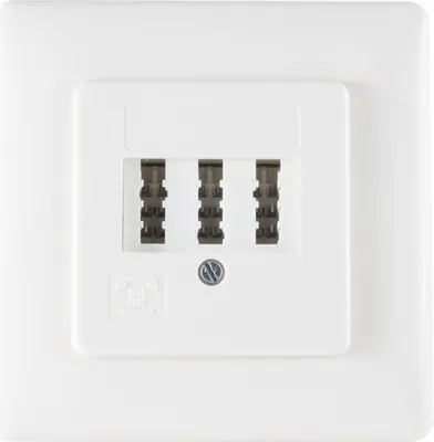 Produktbild von kabelbude KB74041-W02, TAE, Weiß, Kunststoff, Universal