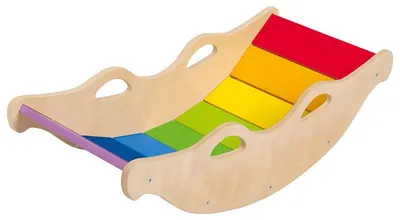 Image de Balançoire d'équilibre en bois Kidland® | Arc d'escalade | Planche d'équilibre
