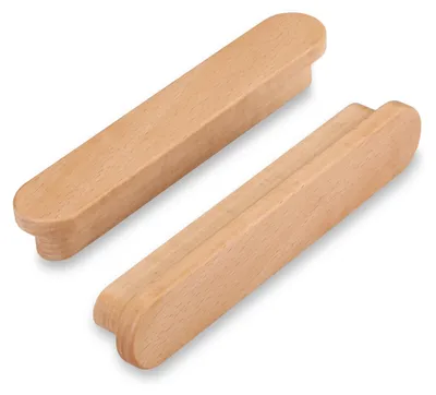 Obrázek produktu pro Solidchoice – Sada 6 dřevěných úchytek na nábytek s roztečí otvorů 160 mm