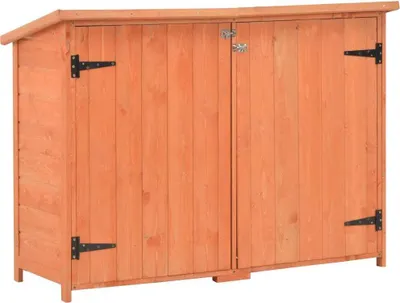 Image de Abri de stockage de jardin 128x42x91 cm Bois