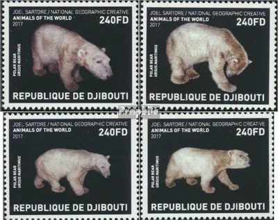 Produktbild von Briefmarken Dschibuti 2017 Mi 2052-2055 (kompl. Ausg.) postfrisch Eisbären