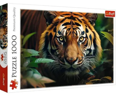 Zdjęcie produktu dla Trefl Puzzle 1000 el. Dziki tygrys, 1000 szt., Animals