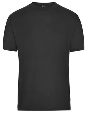 Produktbild von James and Nicholson - "Bio Workwear" T-Shirt für Herren LT5935 (5XL) (Schwarz)