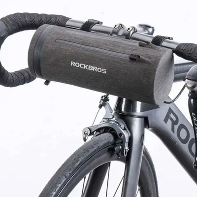 Obrázok produktu pre Taška na riadidlá Rockbros Taška na bicykel s objemom 2 litre - vodotesná taška na riadidlá - čierna