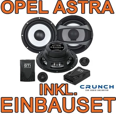 Immagine prodotto di Crunch GTi6.2C - Sistema a 2 vie da 16,5 cm per Opel Astra J - justSOUND
