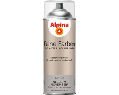 Produktbild von Alpina Feine Farben Sprühlack Nebel im November melancholisches mittelgrau 400 ml
