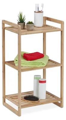 Obrázek produktu pro Stojan na knihy koupelnový stojan - Bambus - 70 x 40 x 30 cm - Přírodní