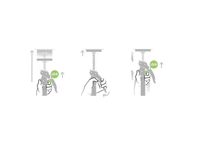 Three diagrams showing how to use a load-bearing pole.