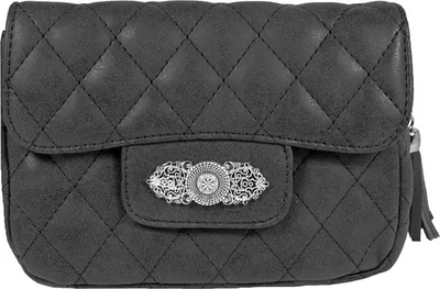 Produktbild von Gesteppte Handtasche "Alessia" mit Applikation | Schwarz