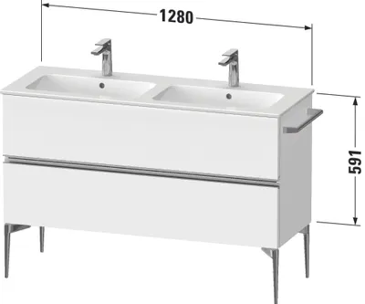 Produktbild von DURAVIT SV4647010HH0000 Sivida WTU 1280x591x477mm,f.Bodenst.