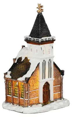 Produktbild von Kleine Kirchenlaterne, batteriebetrieben, 18,5 x 6 x 13,5 cm, Marke Luville