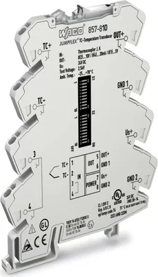 Produktbild von WAGO JUMPFLEX -Messumformer 857-810 Temperaturmessumformer Thermoelemente