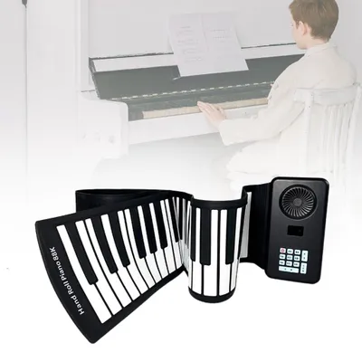 Obrázek produktu pro Digitální klavír, 88 kláves, přenosný design, černá a bílá barva