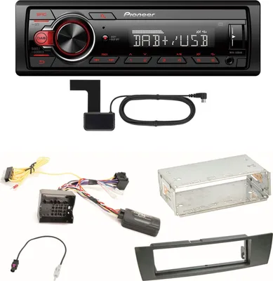 Produktbild von Pioneer MVH-130DAB Digitalradio USB Einbauset für BMW E90 E91 E92 E93