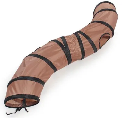 Obrázek produktu pro Malý skládací průchod pro psy ve tvaru písmene S – vhodný pro vnitřní i venkovní použití – 25 x 25 x 122 cm