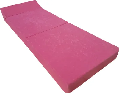 Obrázek produktu pro Natalia Spzoo - Skládací matrace 160x60x12 cm pro klidný spánek - Skládací matrace s podhlavníkem a snímatelným potahem - 1227 - RŮŽOVÝ