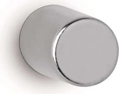Produktbild von MAUL Magnet rund 10 Stück 1,1 kg Stahl Metall Neodym magnetisch Ø 0.5 x 0.5 cm silber