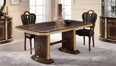 Image de Table de salle à manger, table de restaurant, table pour salle à manger, tables classiques, meubles italiens